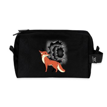 Märchen Fuchs Füchse Füchsin Märchenfigur Kinder - Recycelte Kulturtasche - Schwarz - Vorne
