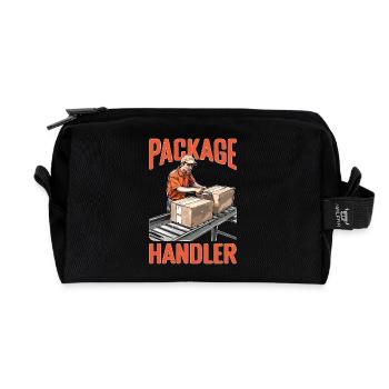 Package Handler 5 - Recycelte Kulturtasche - Schwarz - Vorne