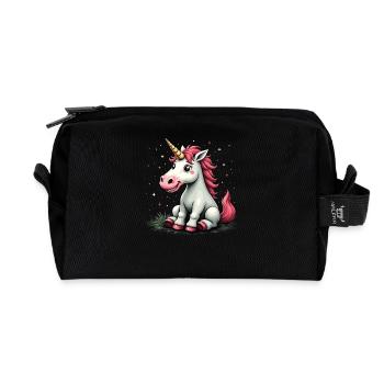 Mignon Licorne Idée Cadeau Magique Licorne Fans - Trousse de toilette en tissu recyclé - noir - Devant