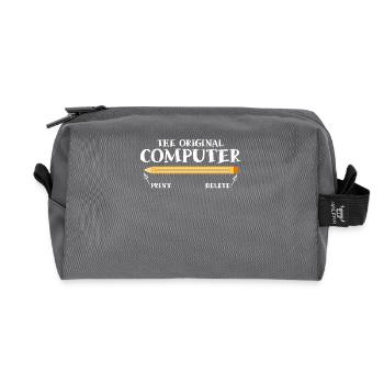 Der Original Computer: Humorvolles Design für - Recycelte Kulturtasche - Anthrazit - Vorne