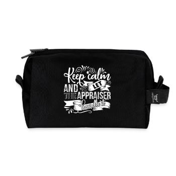 Appraiser Let The Appraiser Handle It - Recycled Toiletry Zip Bag - black - Front