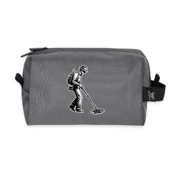 Probing Metal Detector - Recycled Toiletry Zip Bag - anthracite - Front