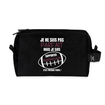 Supporter Bordeaux Parfait Rugby - Trousse de toilette en tissu recyclé - noir - Devant
