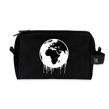 Biker Geschenk, Mann, Frau, humorvoll T-Shirt - Recycelte Kulturtasche - Schwarz - Vorne