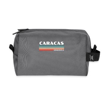 Caracas Venezuela Venezuelans Venezuelans - Recycled Toiletry Zip Bag - anthracite - Front