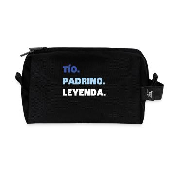 Uncle Godfather Legend - Recycled Toiletry Zip Bag - black - Front