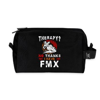 Thérapie de conduite de motard tout-terrain ? Non merci, j’ai de la saleté - Trousse de toilette en tissu recyclé - noir - Devant