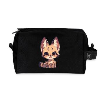 Servale Serval - Recycelte Kulturtasche - Schwarz - Vorne
