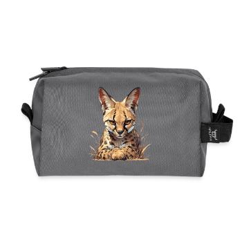 Servale Serval - Recycelte Kulturtasche - Anthrazit - Vorne