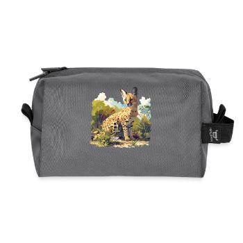 Servale Serval - Recycelte Kulturtasche - Anthrazit - Vorne
