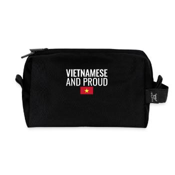 Vietnamese And Proud Vietnam Vietnamesische Flagge - Recycelte Kulturtasche - Schwarz - Vorne