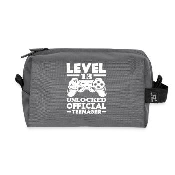 Level 13 Freigeschaltet 13. Geburtstag Teenager - Recycelte Kulturtasche - Anthrazit - Vorne