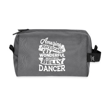 Belly Dance Amazing Belly Dancer - Recycled Toiletry Zip Bag - anthracite - Front