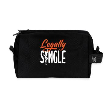 Rechtlich Single Freiheit Vibes Scheidung - Recycelte Kulturtasche - Schwarz - Vorne