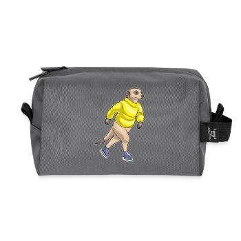 Patins à glace Meerkat - Trousse de toilette en tissu recyclé - anthracite - Devant