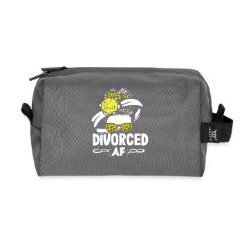 Divorced Bold Statement Scheidung - Recycelte Kulturtasche - Anthrazit - Vorne