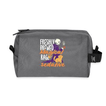 Amateurs de café fraîchement moulu de rage magique - Trousse de toilette en tissu recyclé - anthracite - Devant