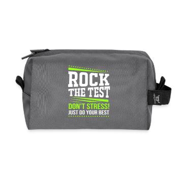 Middle School Teachers - Recycled Toiletry Zip Bag - anthracite - Front