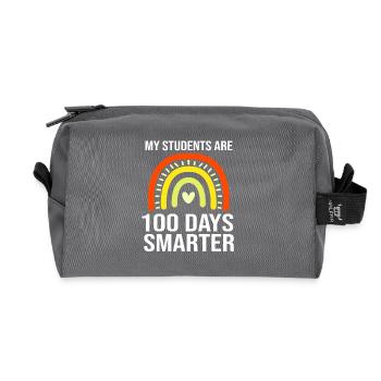 Middle School Teachers - Recycled Toiletry Zip Bag - anthracite - Front