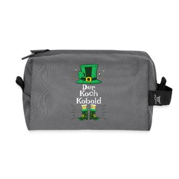 Kobold Hut Für Köche Zum St Patricks Day - Recycelte Kulturtasche - Anthrazit - Vorne