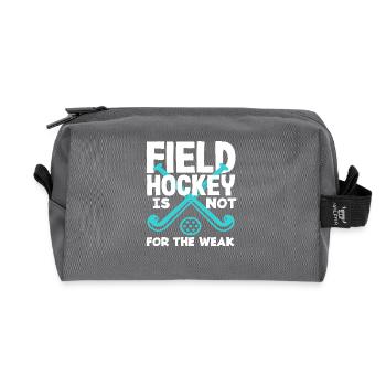 Feldhockeyspieler Nicht Für Schwache - Recycelte Kulturtasche - Anthrazit - Vorne