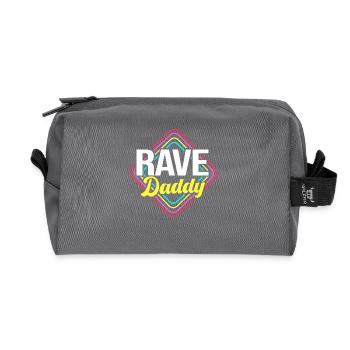 Rave Raver Musique techno Techno basse Table de mixage - Trousse de toilette en tissu recyclé - anthracite - Devant