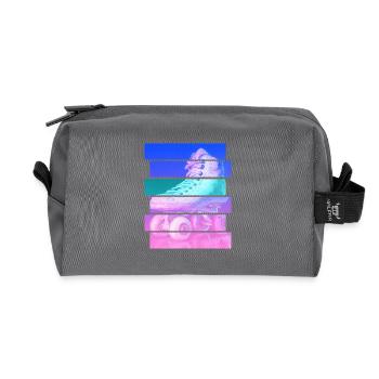 Patin à roulettes - Trousse de toilette en tissu recyclé - anthracite - Devant