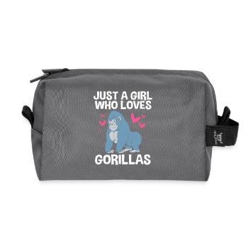 Gorilla - Recycled Toiletry Zip Bag - anthracite - Front