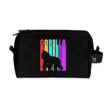 Gorilla - Recycled Toiletry Zip Bag - black - Front