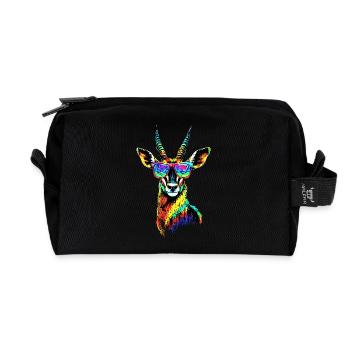 Antilope Kudu Gazelle Afrika Serengeti Antilopen - Recycelte Kulturtasche - Schwarz - Vorne