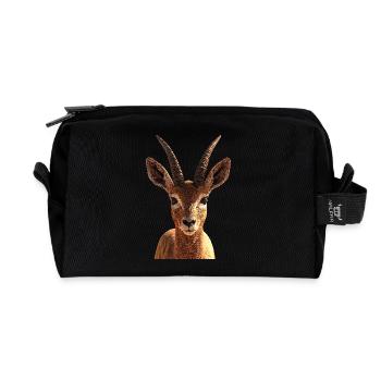 Antilope Kudu Gazelle Afrika Serengeti Antilopen - Recycelte Kulturtasche - Schwarz - Vorne