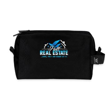 Real Estate Agent I Sell Real Estate - Recycled Toiletry Zip Bag - black - Front