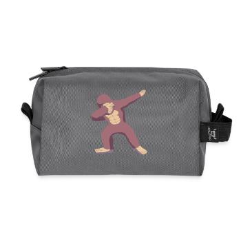 Gorilla - Recycled Toiletry Zip Bag - anthracite - Front