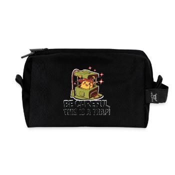 WARY - Recycled Toiletry Zip Bag - black - Front