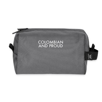 Colombian And Proud Kolumbien Kolumbianische - Recycelte Kulturtasche - Anthrazit - Vorne