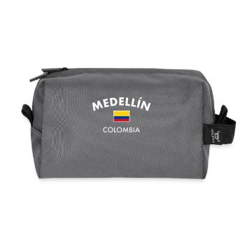 Medellín Colombia Kolumbien Kolumbianische Flagge - Recycelte Kulturtasche - Anthrazit - Vorne
