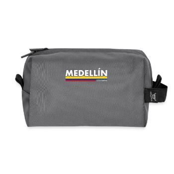 Medellín Colombia Kolumbien Kolumbianische Flagge - Recycelte Kulturtasche - Anthrazit - Vorne