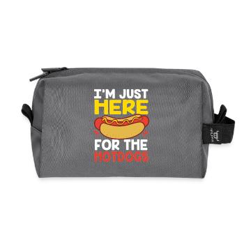 Collation hot-dog - Trousse de toilette en tissu recyclé - anthracite - Devant