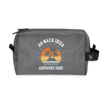 Ibiza Abifahrt 2025 Abitur Klassenreise Abschluss - Recycelte Kulturtasche - Anthrazit - Vorne