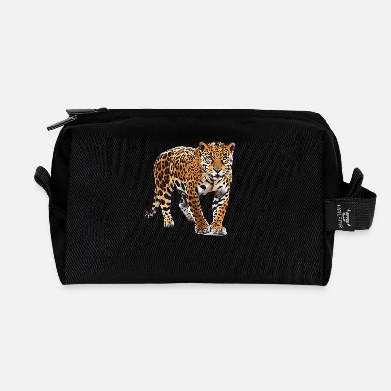 Jaguare Jaguar - Recycelte Kulturtasche - Schwarz