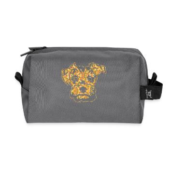 Schnoodle Geometric - Recycled Toiletry Zip Bag - anthracite - Front