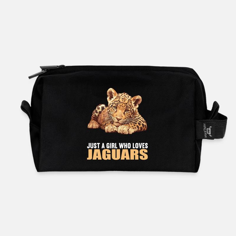 Jaguare Jaguar - Recycelte Kulturtasche - Schwarz