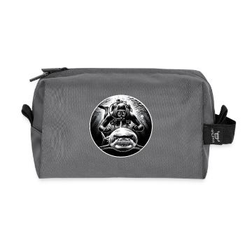 Plongée sous-marine - Trousse de toilette en tissu recyclé - anthracite - Devant