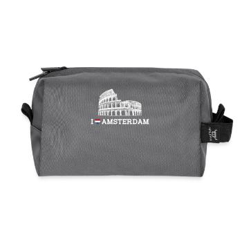 I Love Colosseum Amsterdam Cooler Liebhaber der Niederlande - Recycelte Kulturtasche - Anthrazit - Vorne