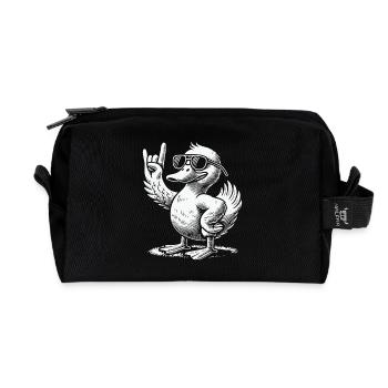Concert du festival de musique Funny Duck Rock - Trousse de toilette en tissu recyclé - noir - Devant