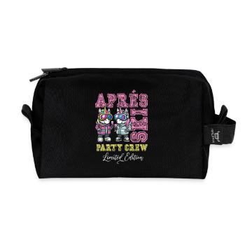 Après-ski Party Crew Licorne - Trousse de toilette en tissu recyclé - noir - Devant