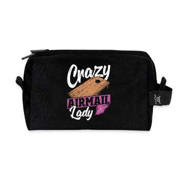 Sitzsack Sack Toss Crazy Airmail Cornhole - Recycelte Kulturtasche - Schwarz - Vorne