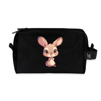 Kangaroos Kangaroo - Recycled Toiletry Zip Bag - black - Front