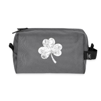 Kleeblatt - St. Patrick's Day - Irland - Recycelte Kulturtasche - Anthrazit - Vorne