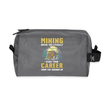 Mining Career From The Ground Up - Recycelte Kulturtasche - Anthrazit - Vorne